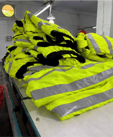 Quality inspection — garment checking